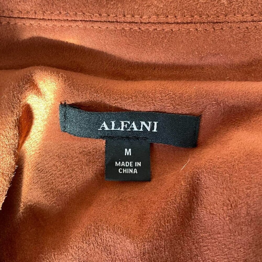 Alfani Rust Suede Style Jacket | Women’s Size Medium - Picture 4 of 4